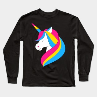 Pansexual Unicorn Long Sleeve T-Shirt